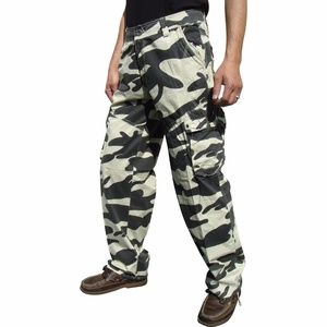 Mens Military Camo Stone Color Cargo Pants #27C1