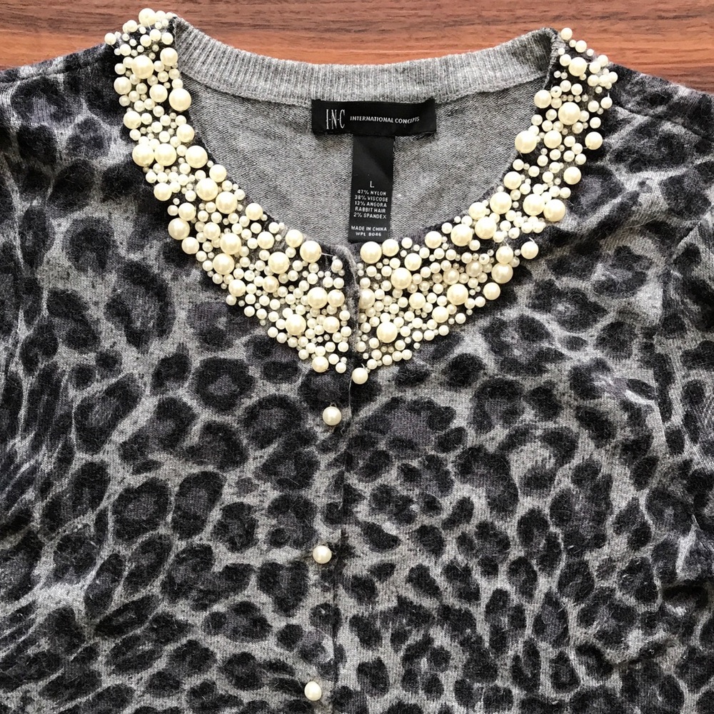 Animal Print Cardigan
