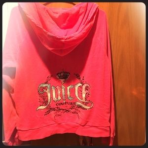 Juicy couture pink zip up jacket