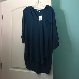 Dark blue blouse