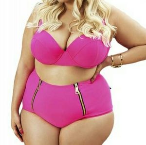 Hot Pink Plus Bikini