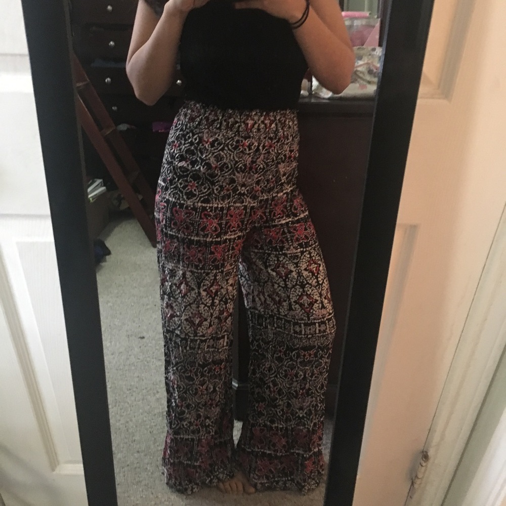Hipster elastic bell bottoms