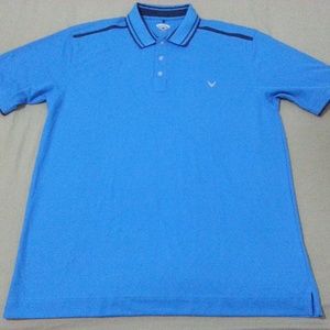 Mens Callaway Polo Shirt 2XL XXL Blue Athletic Gol