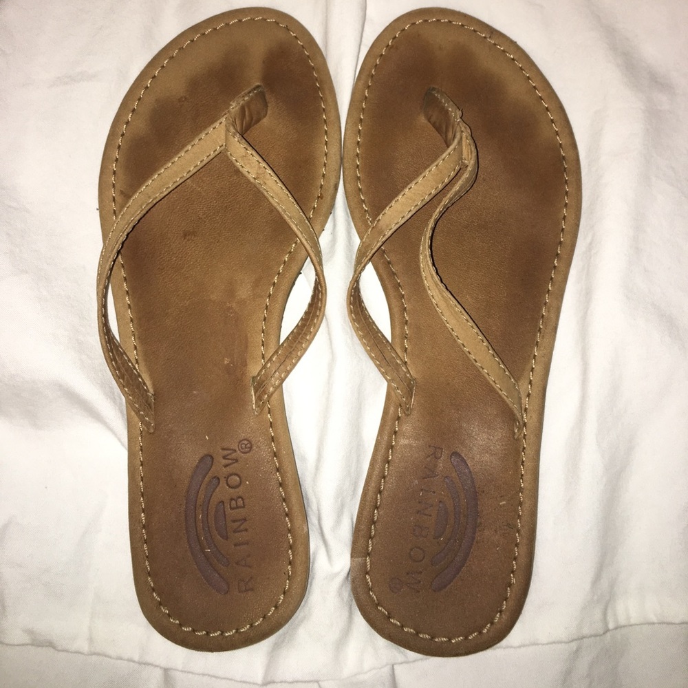 Rainbow sandals!!