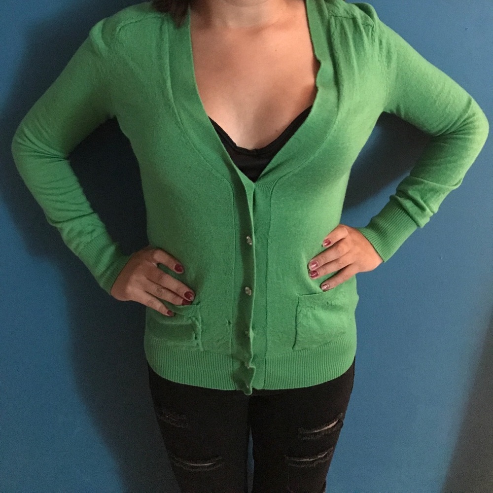 Green Cardigan