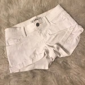 White Hollister Jean Shorts