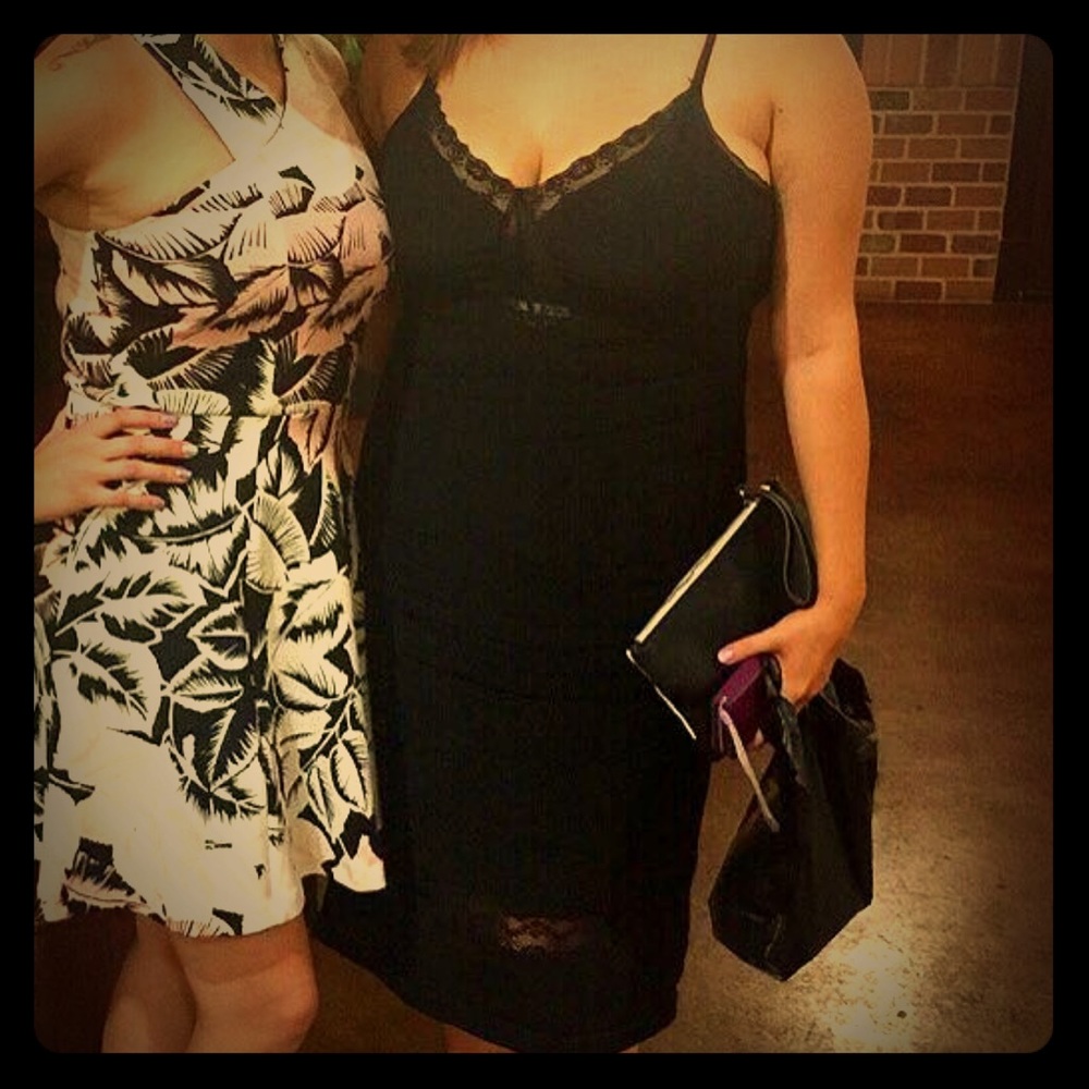 Delicate slip dress with fine lace details