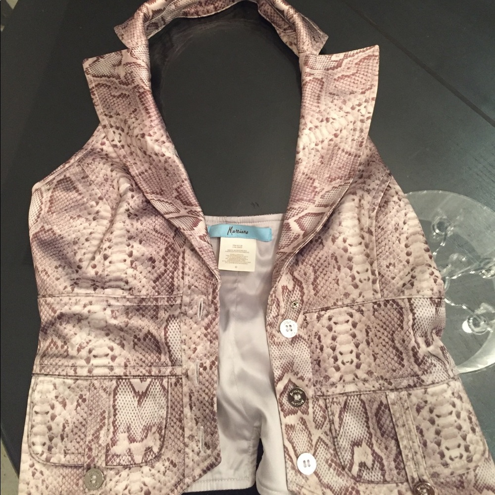 Snake print Marciano vest