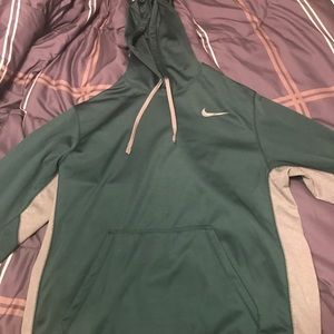 Green and grey Nike dri fit sweatshirt