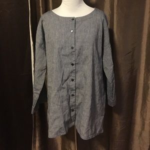 Eileen Fisher ballet neck shirt