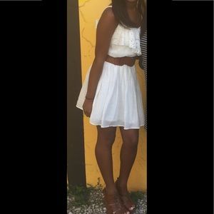 IZ BYER Off White Sundress