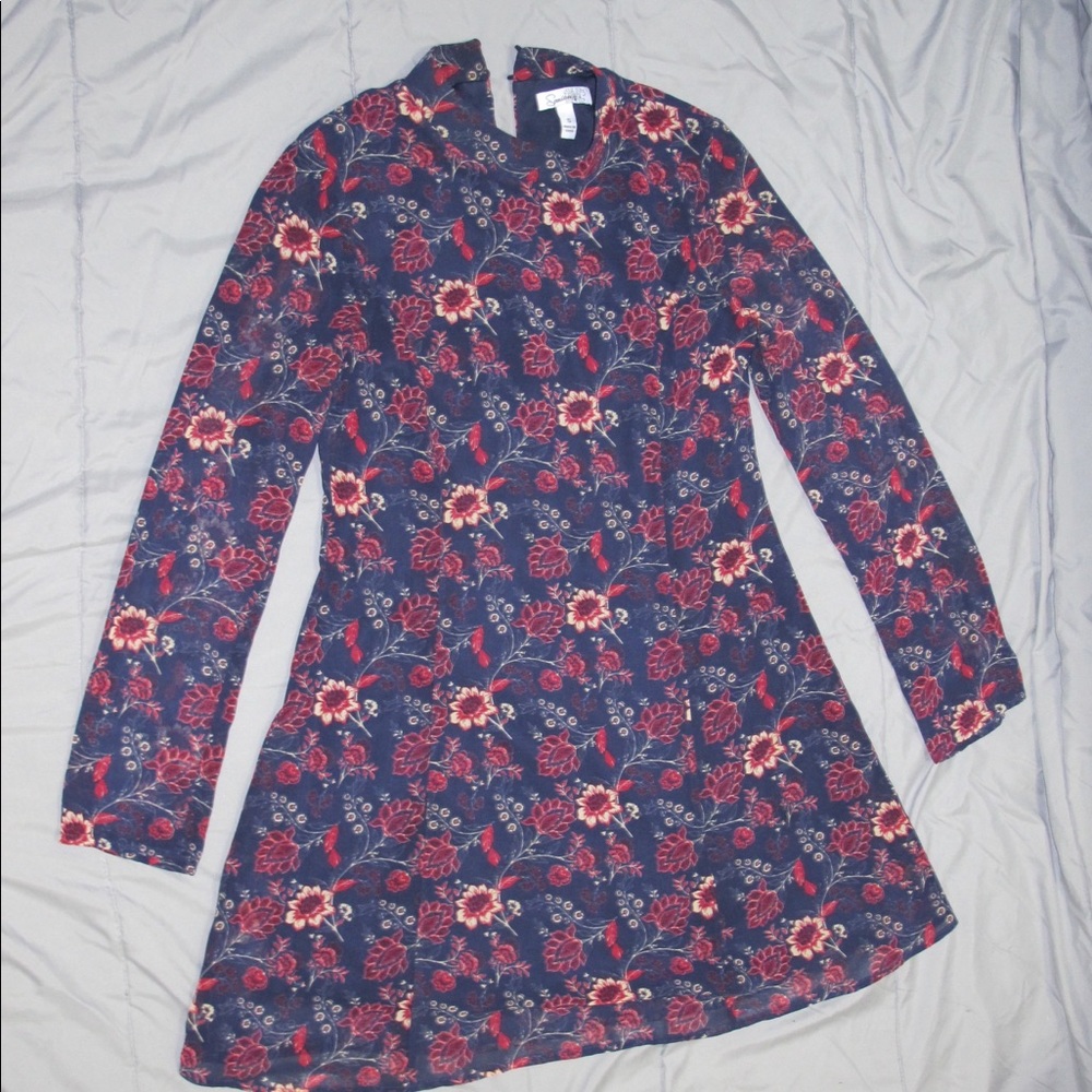New collar a line shift dress