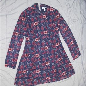 New collar a line shift dress