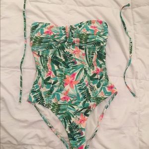 Tropical Print One Piece
