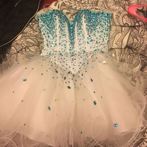corset cupcake handjeweled/beaded dress
