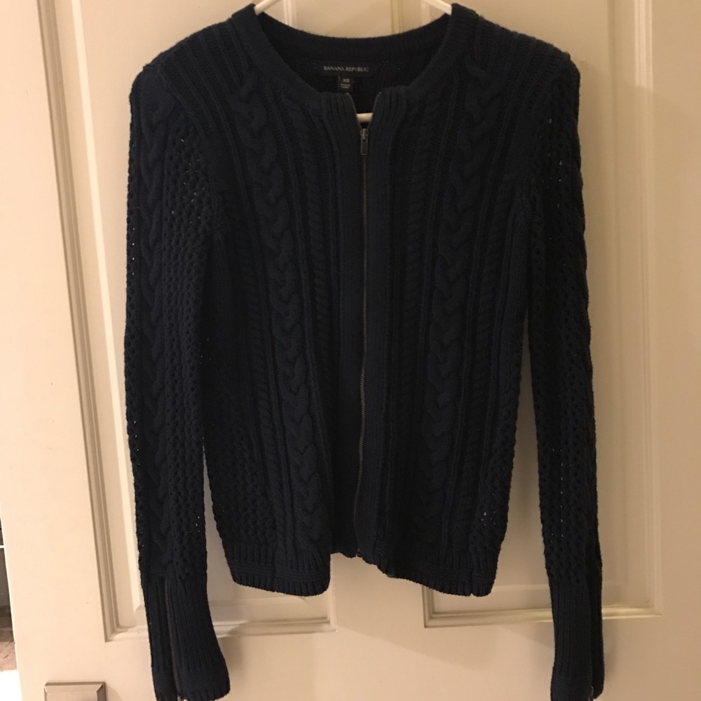 Navy Blue Knit Sweater