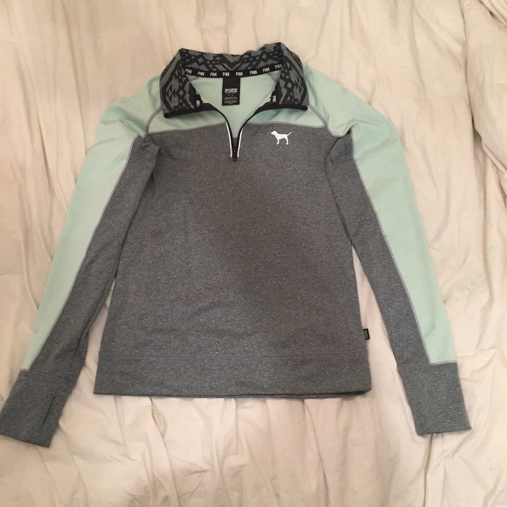 Light grey and mint Victoria secret pullover