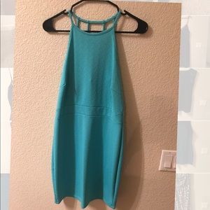 Fun sexy sweet light teal mini