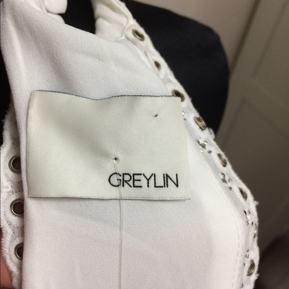 ***SOLD*** Greylin white dress NWOT-bridal shower - Picture 7 of 8