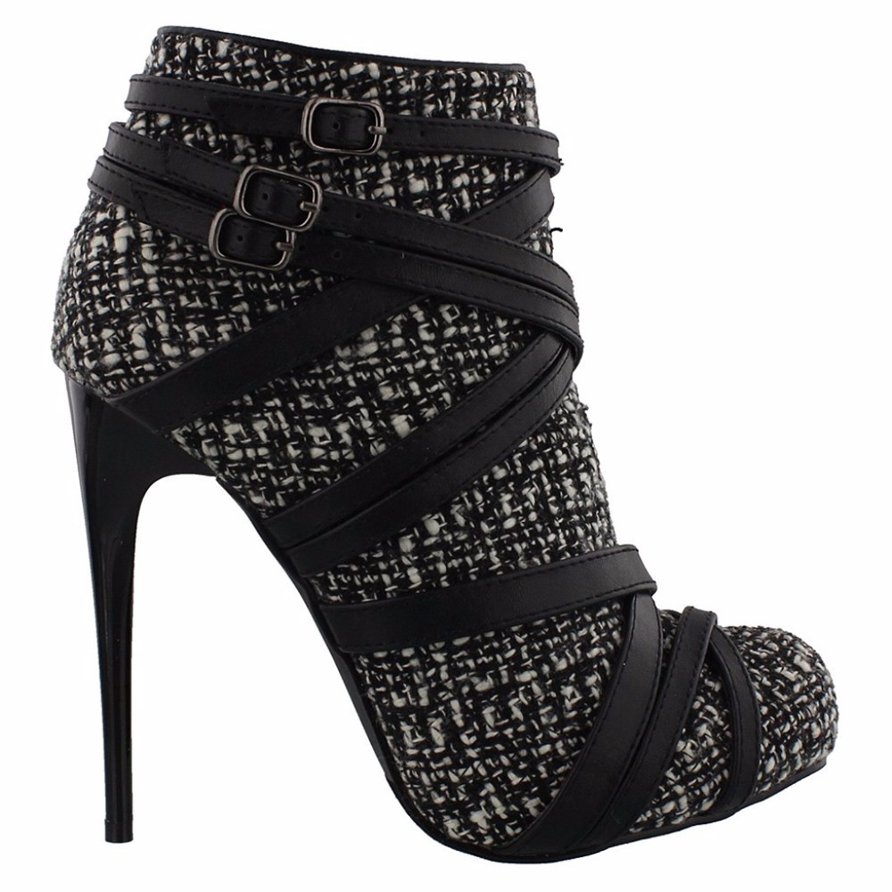 Strap Sweater Pump booties