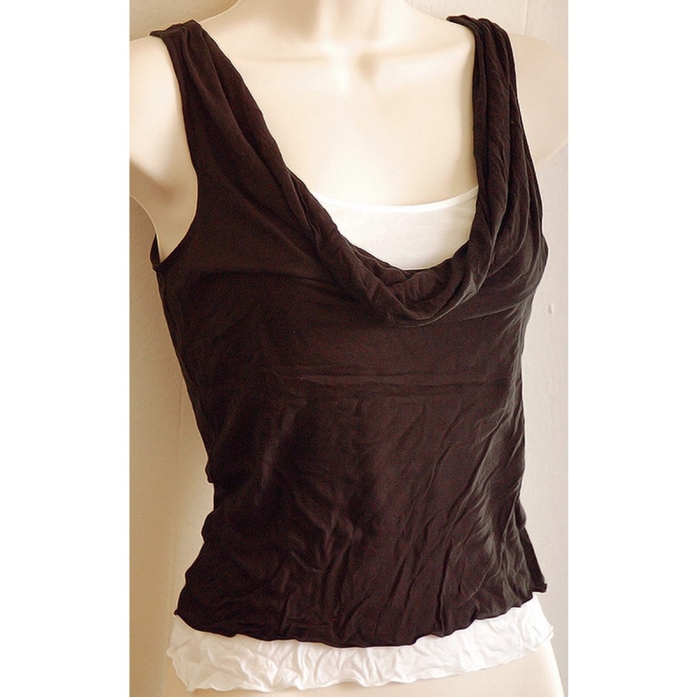 Express 2 pcs drape tank top XS