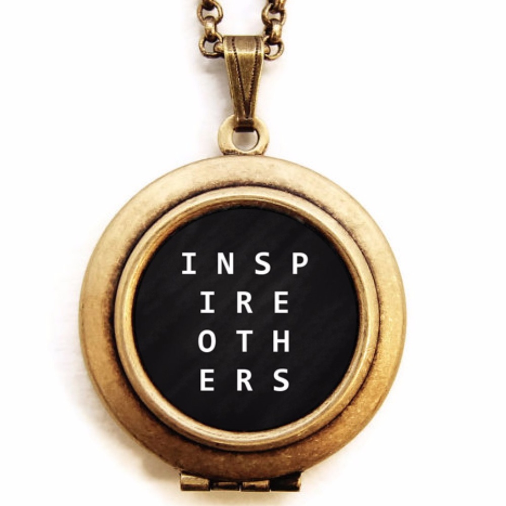 "Inspire Others" Word Wear Locket Necklace
