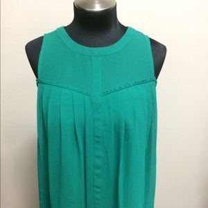 Greylin green sleeveless top