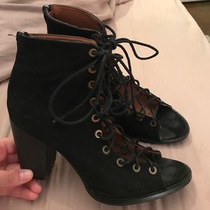 Lace up booties
