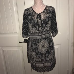 Black Patterned Dress