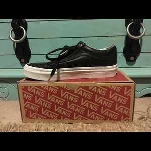 leather holo vans- NWT!! :)