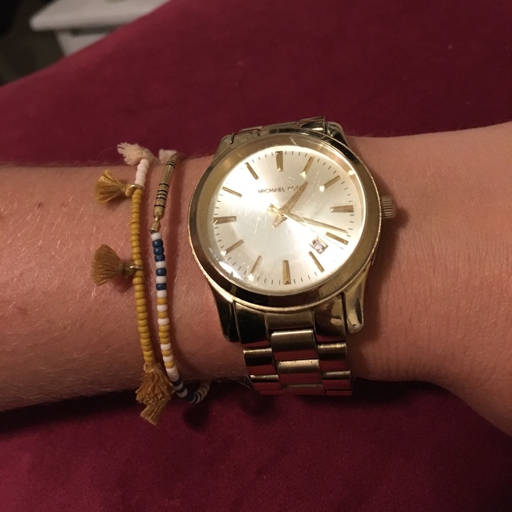 AUTHENTIC Michael kors gold wrist watch