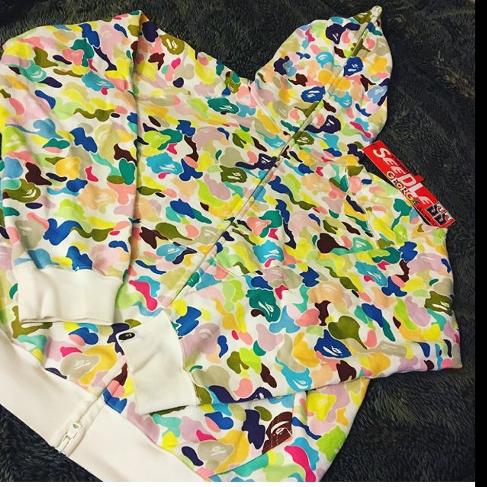 Bape multi Camo hoodie