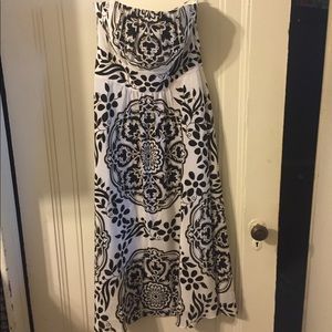 White House Black Market strapless dress sz 2.