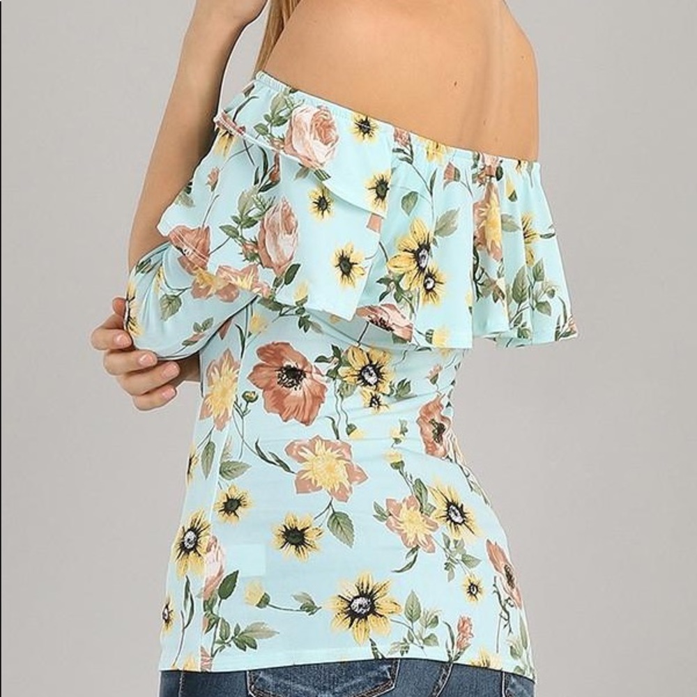 Double Ruffle Campesina Top - Picture 3 of 6