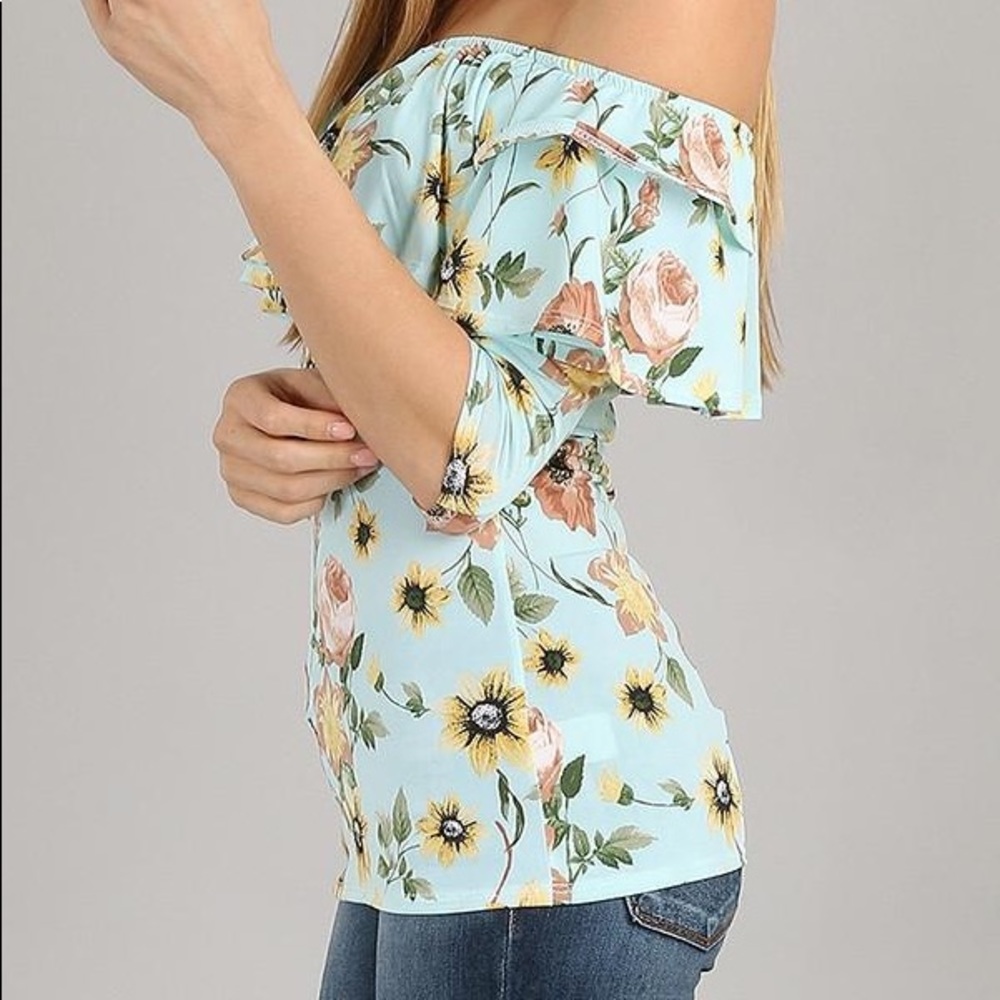 Double Ruffle Campesina Top - Picture 4 of 6