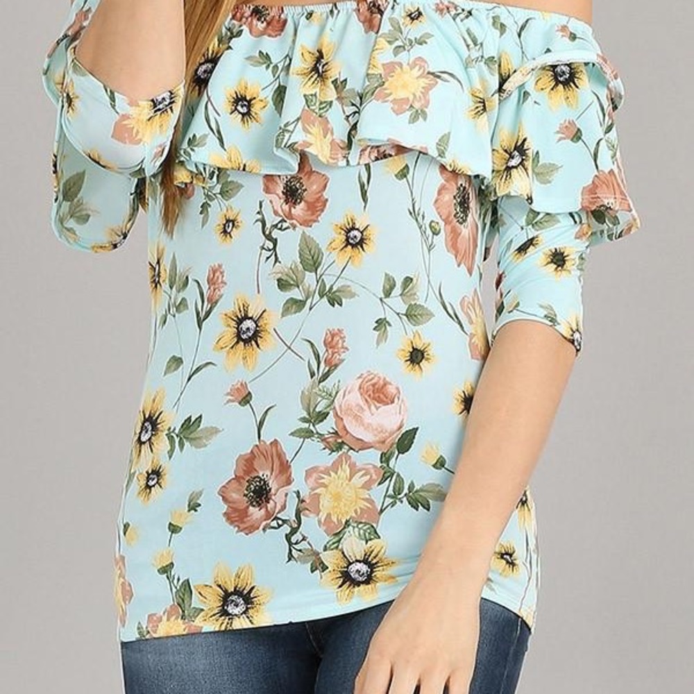 Double Ruffle Campesina Top - Picture 6 of 6