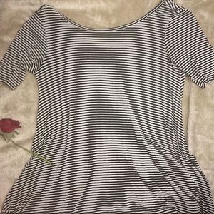 Short Causal Stripped Dress