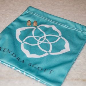 Kendra Scott Rose Gold Drusy Stud Earrings