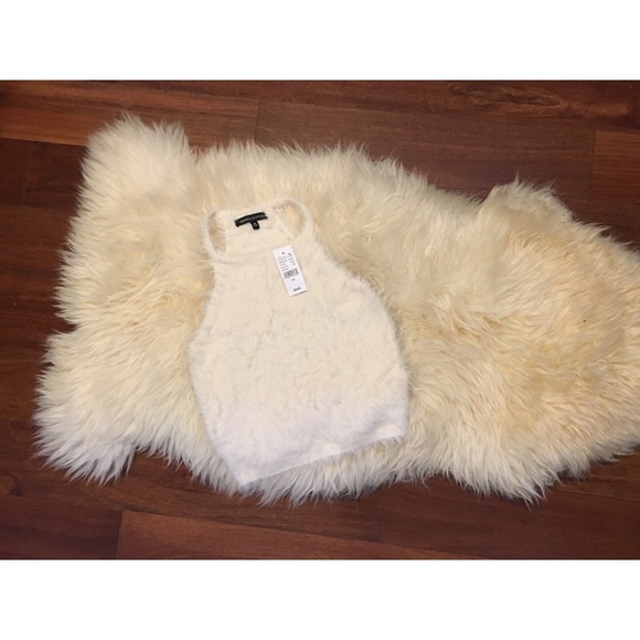 Kendall & Kylie Tops - NEW! * RARE* Kendall and Kylie Furry Halter Top