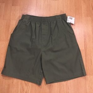 Casual Dark Green Women's Shorts