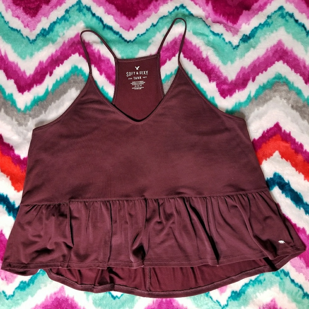 American Eagle Peplum Top