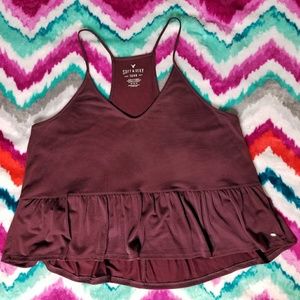 American Eagle Peplum Top