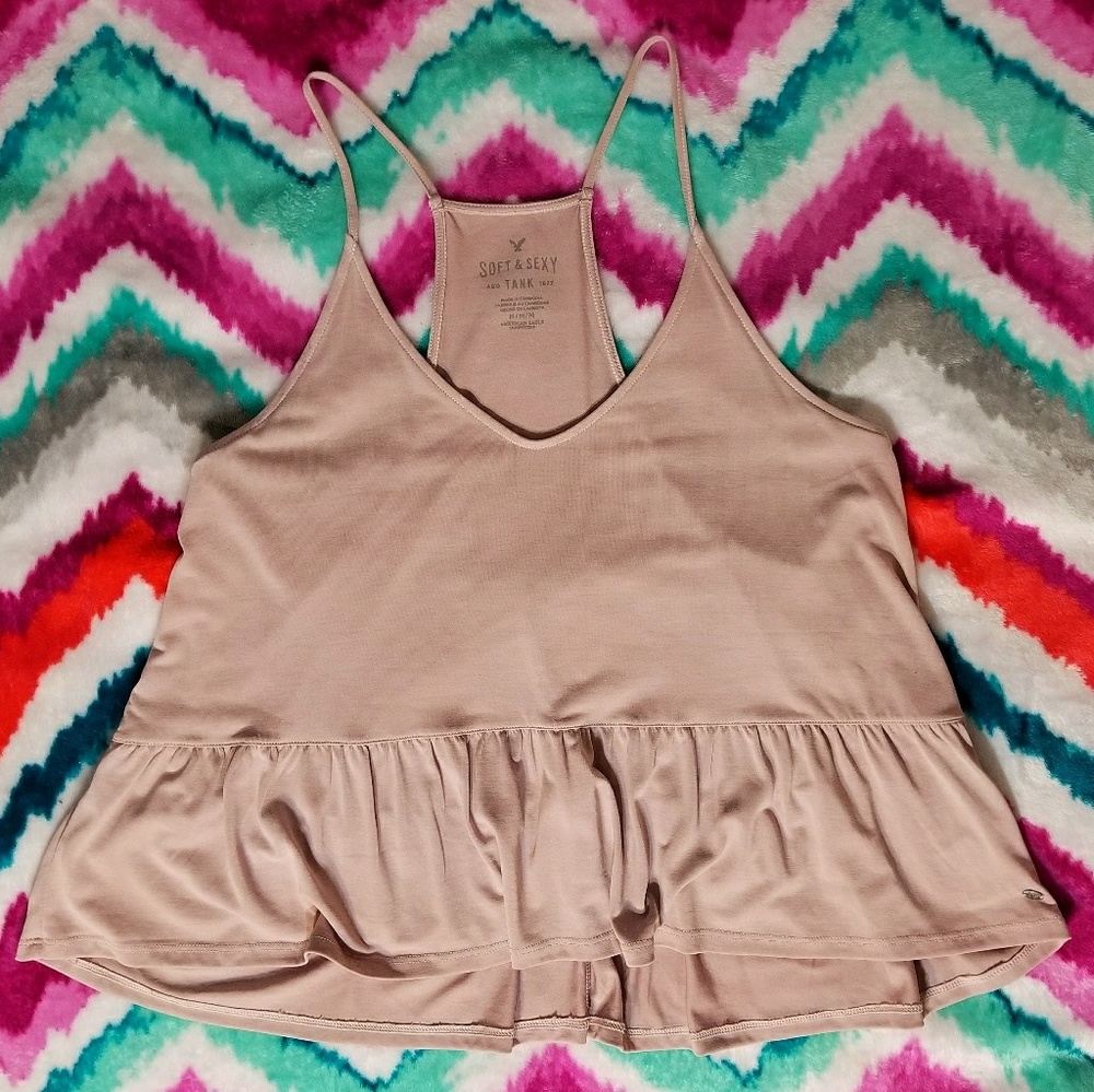 American Eagle Peplum Top