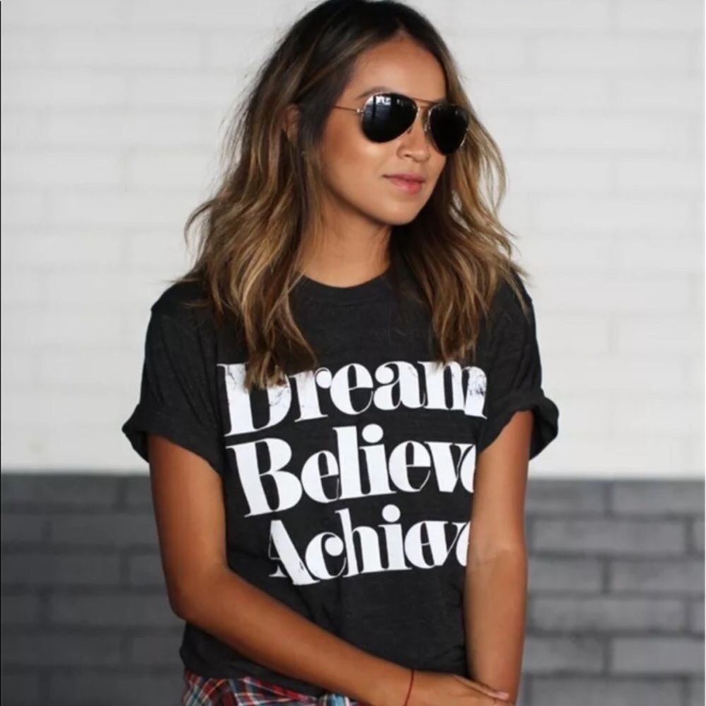 Dream Believe Achieve Graphic T-SHIRT
