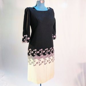 Vintage 1960s handmade embroidered linen dress