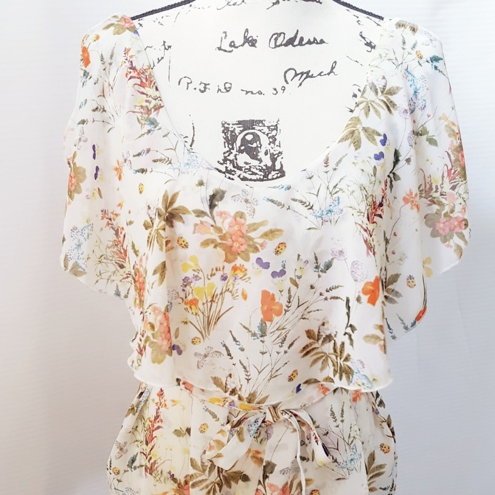 Buffalo Jeans Floral Ruffle Top