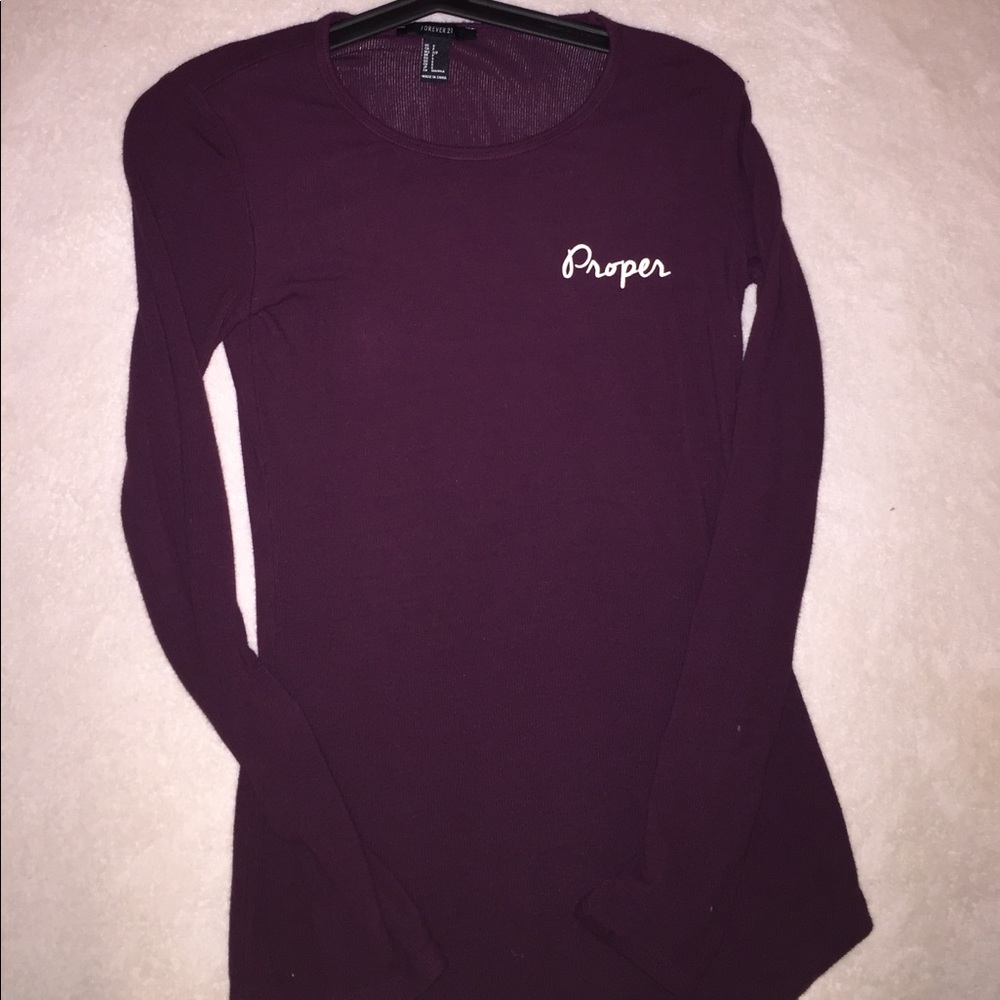 purple "proper" tight skin pullover