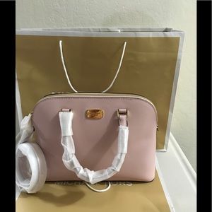 Michael kors large satchel dome bag