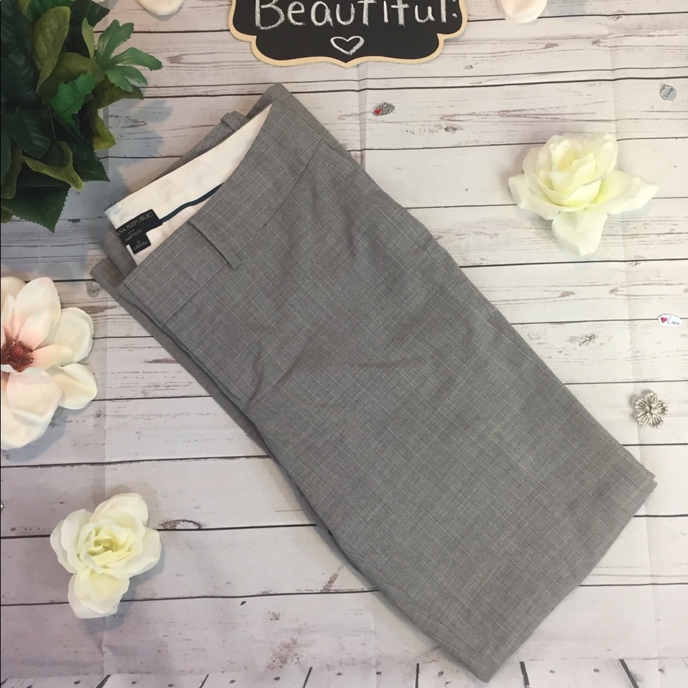 Banana Republic Glen Plaid Martin Fit Pants Sz 10