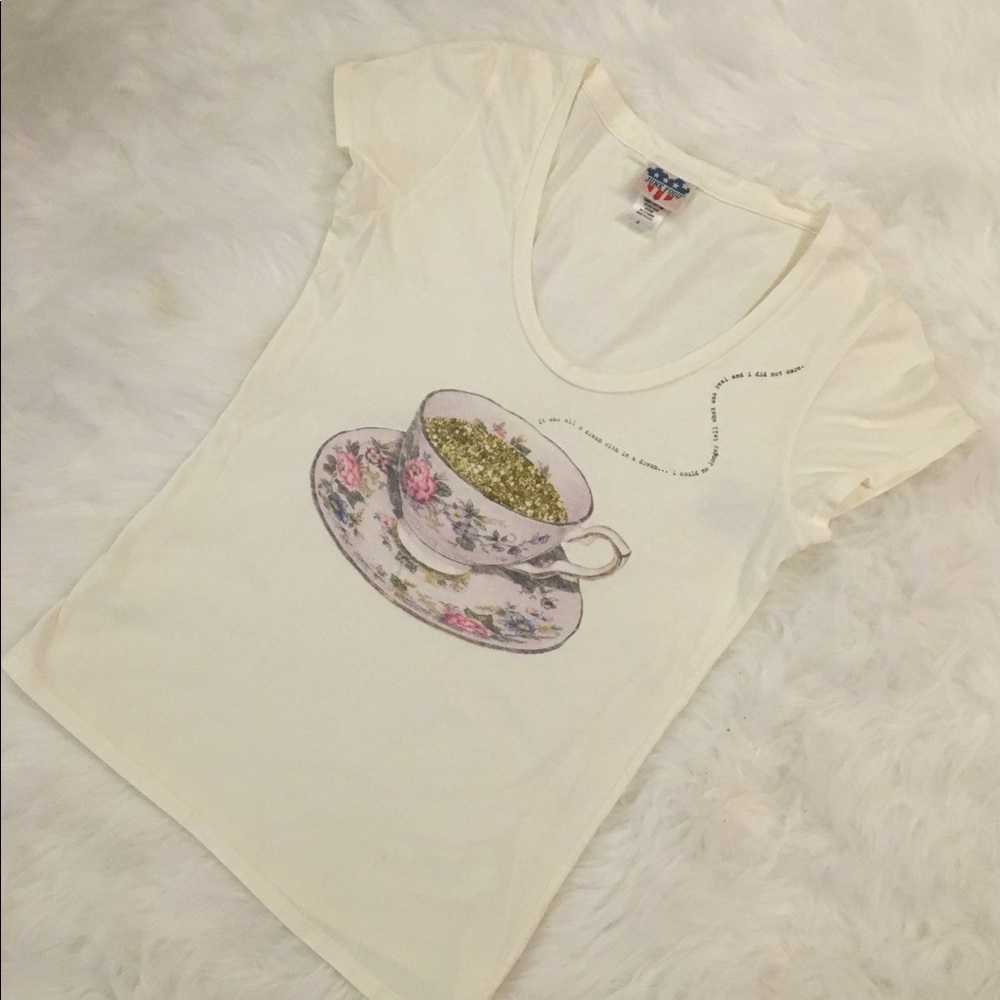 Paper Thin Glitter Tea Tshirt